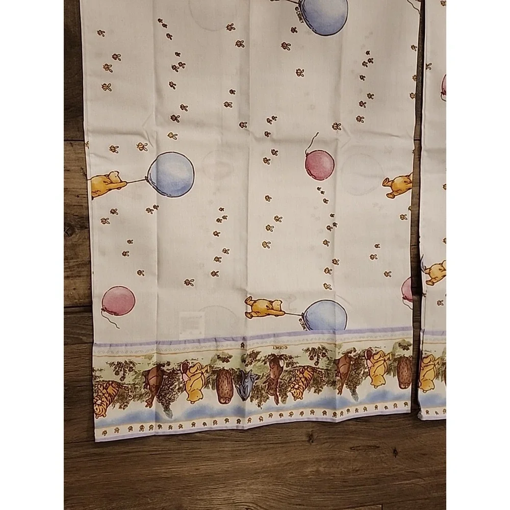 Vtg Winnie The Pooh Pillowcase Pillow Set Classic Balloon Balloons Honey 1998 EC